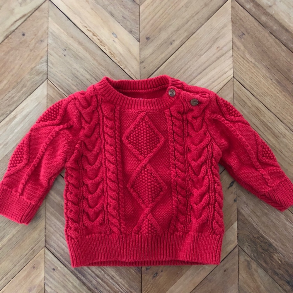 Gap cableknit red sweater
